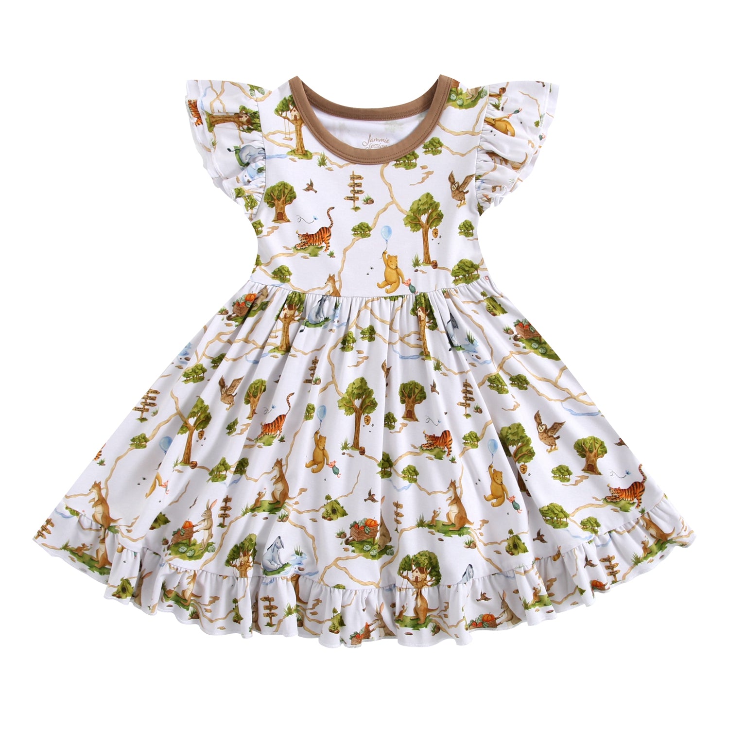 Oh Bother, It's Bedtime Big Kid Twirl Dress