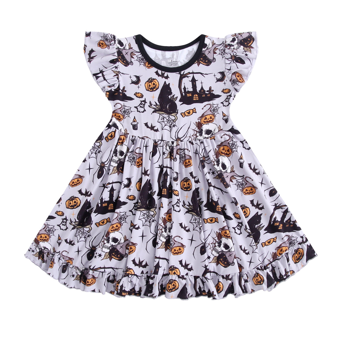 FaBOOlous Short Sleeve Twirl Dress