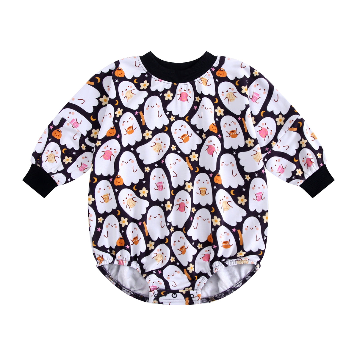 Little Boo Long Sleeve Bubble Romper