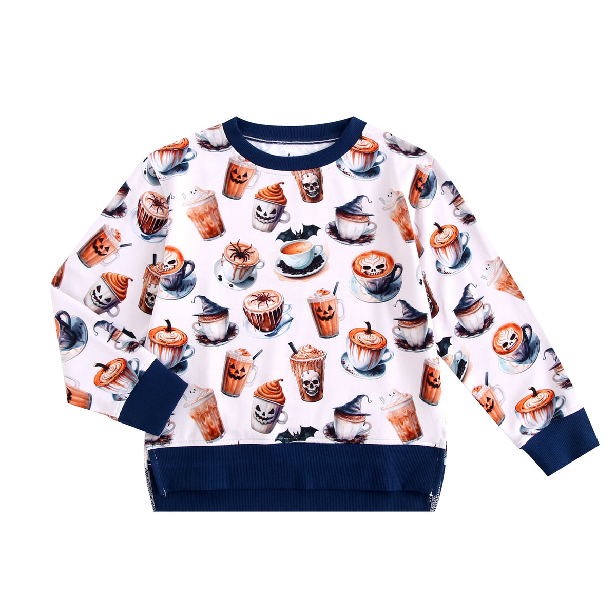 Scream & Sugar Long Sleeve Crewneck Sweatshirt