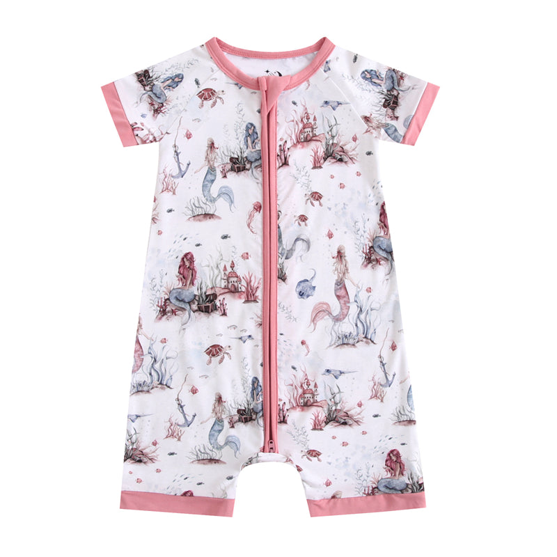 Mermaid Cove Short Sleeve Romper BDLJ