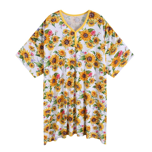 Suns and Roses Women's Muumuu Lounge Tee (ONE SIZE FITS XS - XXL)