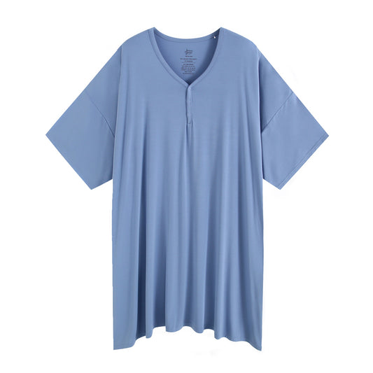 Azure Solid Women's Muumuu Lounge Tee (One size Fits XS - XXL)