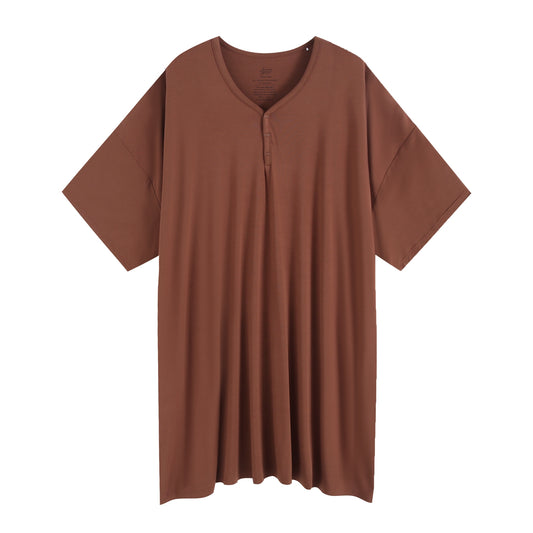 Walnut Haze Solid Women's Muumuu Lounge Tee (One size Fits XS - XXL)