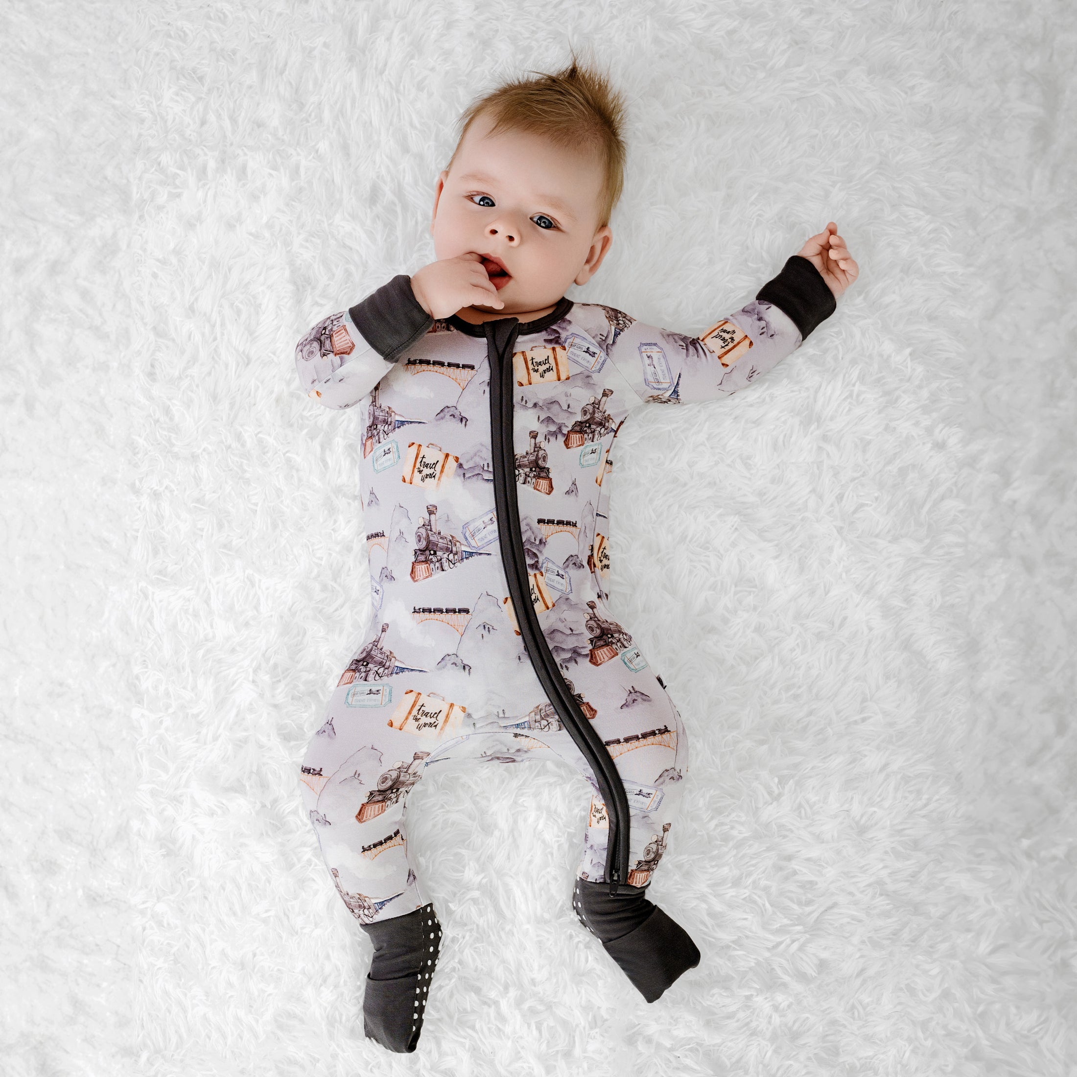 Steam Dreams (Train) Romper BDLJ