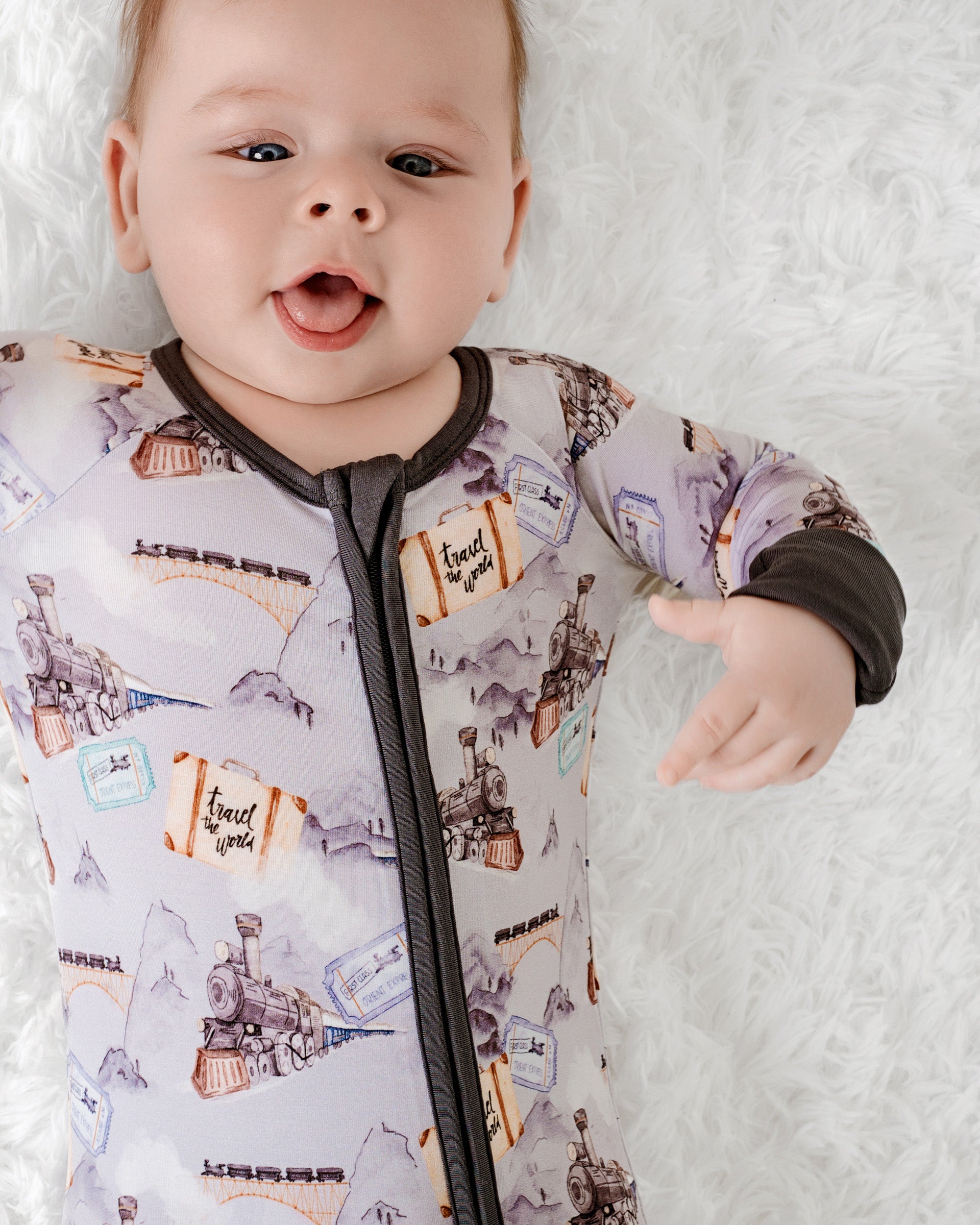 Steam Dreams (Train) Romper BDLJ