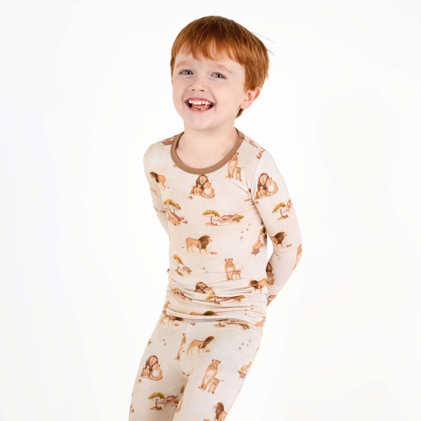 Ari (Lion) TENCEL™ Modal Long Sleeve PJ's - Jammie Session