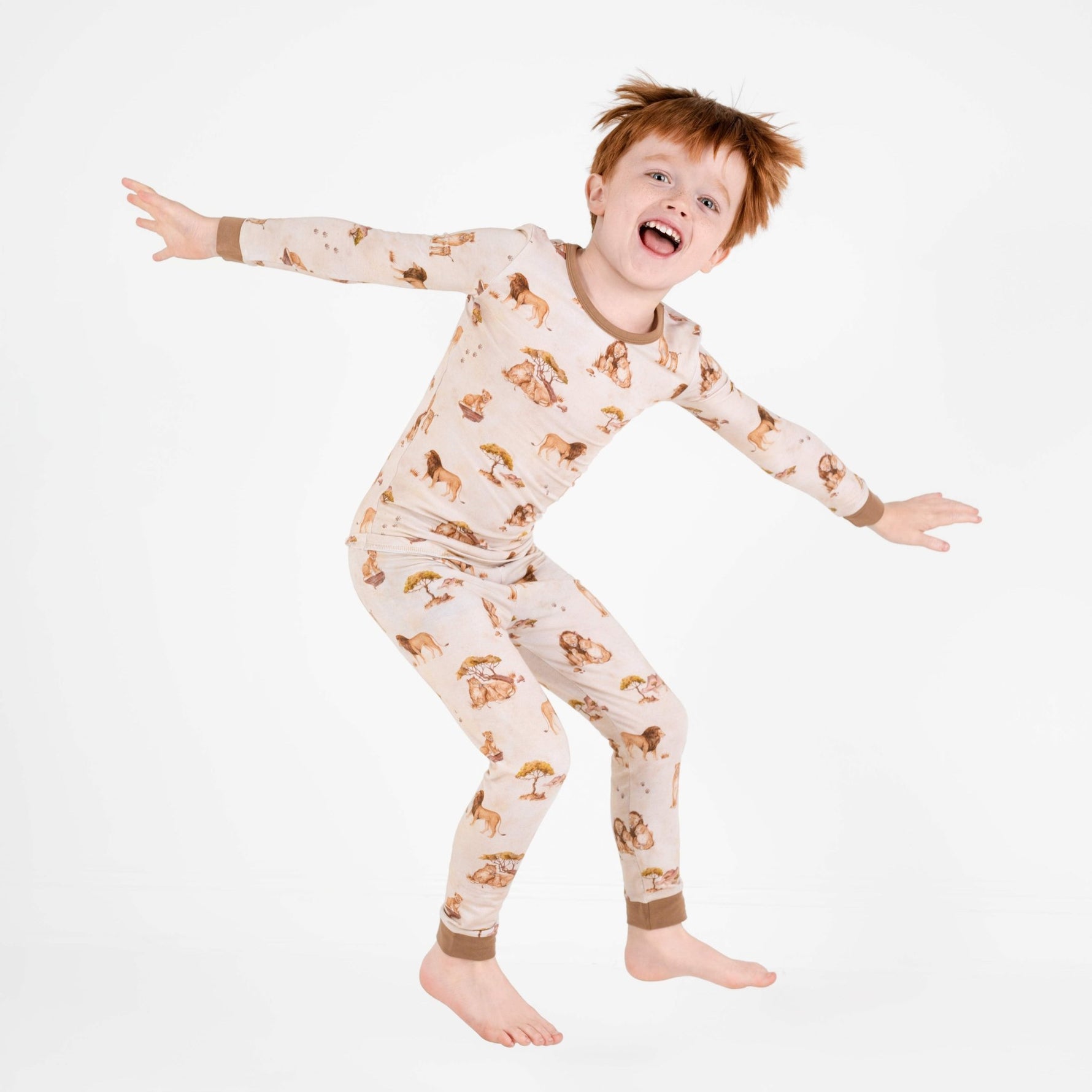 Ari (Lion) TENCEL™ Modal Long Sleeve PJ's - Jammie Session