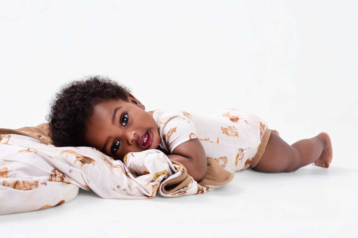 Ari (Lion) TENCEL™ Modal Mini Quilted Blanket - Jammie Session