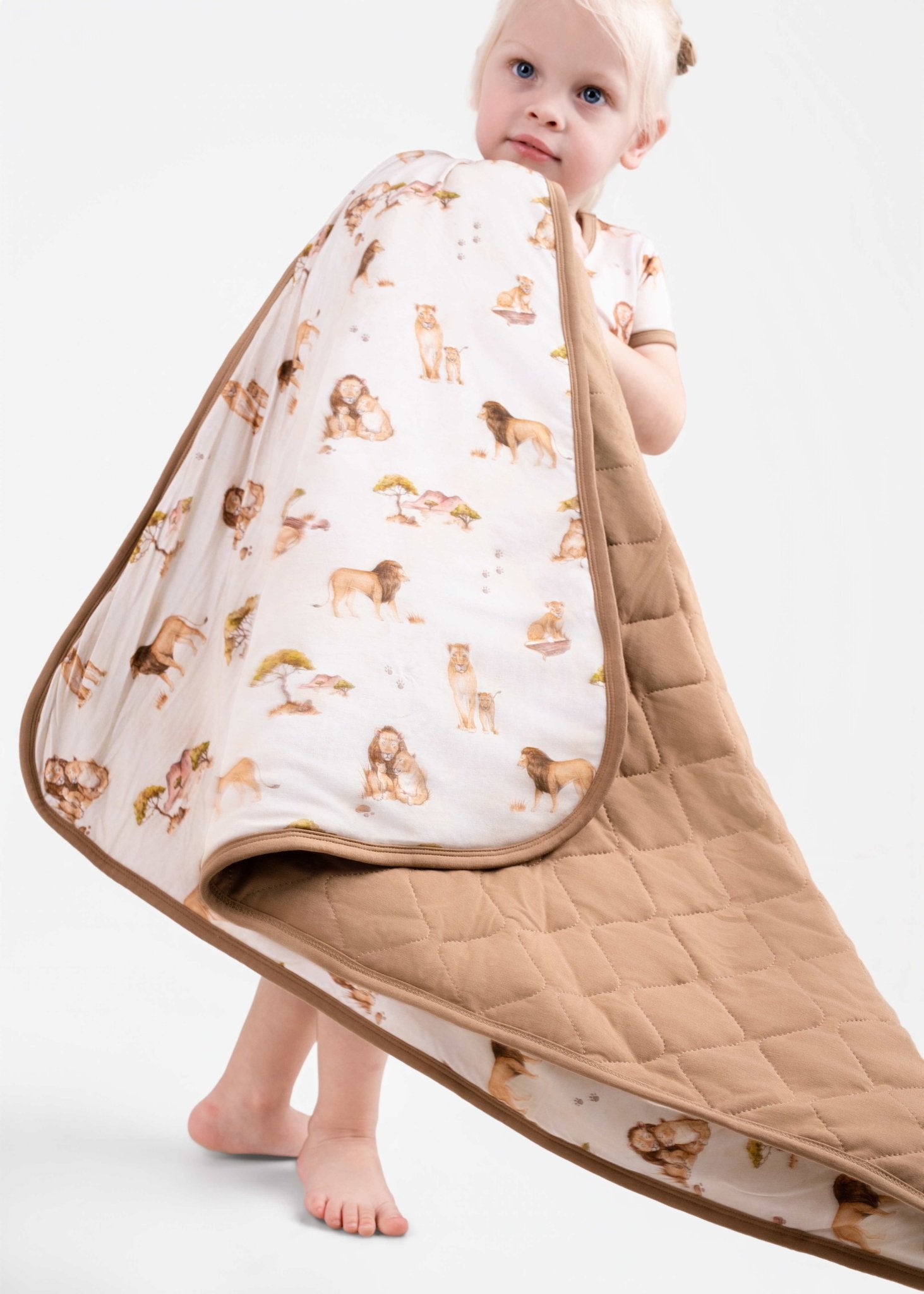 Ari (Lion) TENCEL™ Modal Mini Quilted Blanket - Jammie Session