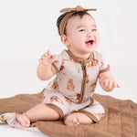 Ari (Lion) TENCEL™ Modal Short Sleeve Romper - Jammie Session