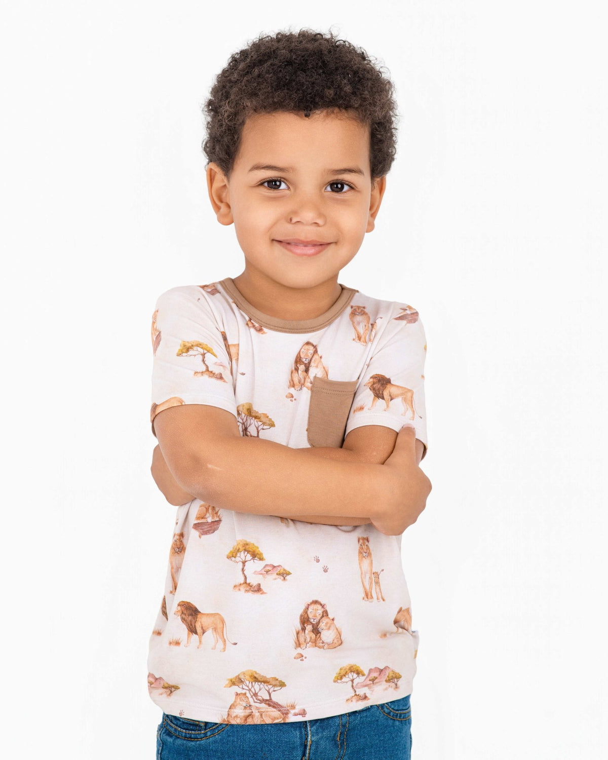 Ari (Lion) TENCEL™ Modal Short Sleeve T-shirt - Jammie Session