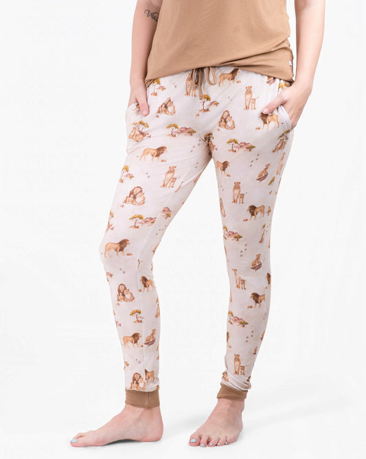 Ari (Lion) TENCEL™ Modal Women's Jogger Pants - Jammie Session