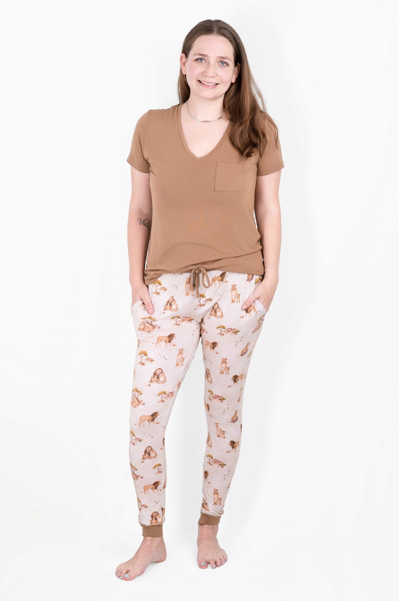 Ari (Lion) TENCEL™ Modal Women's Jogger Pants - Jammie Session