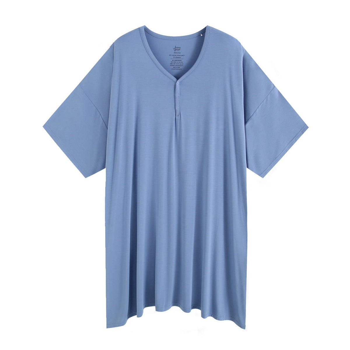 Azure Solid Women's Muumuu Lounge Tee (One size Fits XS - XXL) - Jammie Session