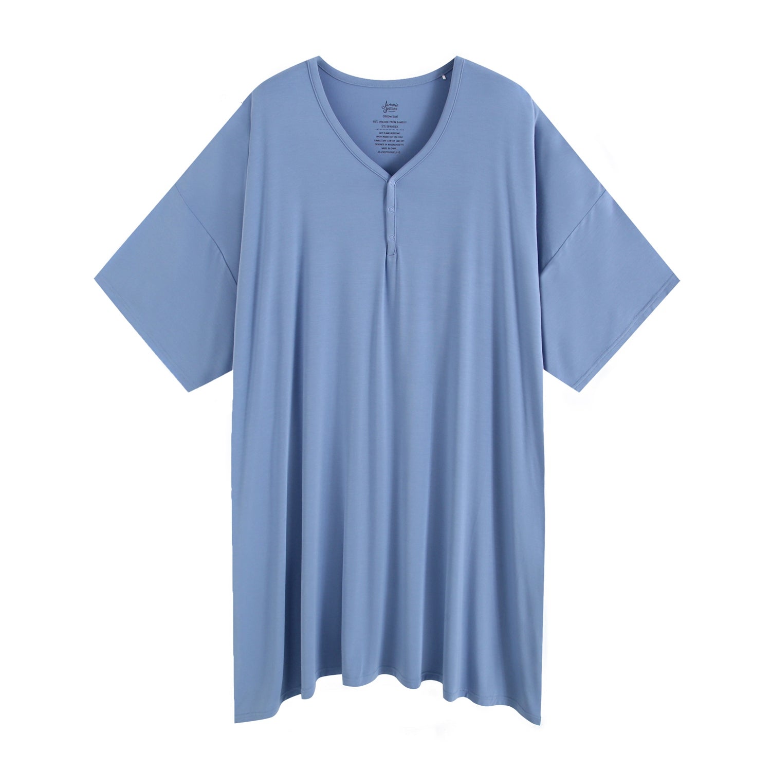 Azure Solid Women's Muumuu Lounge Tee (One size Fits XS - XXL) - Jammie Session