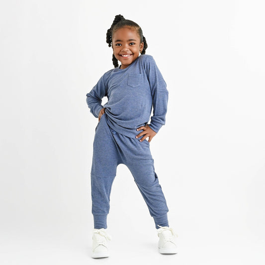 Bamboo Waffle Kids' Jogger Set - Line Dry Only - Jammie Session