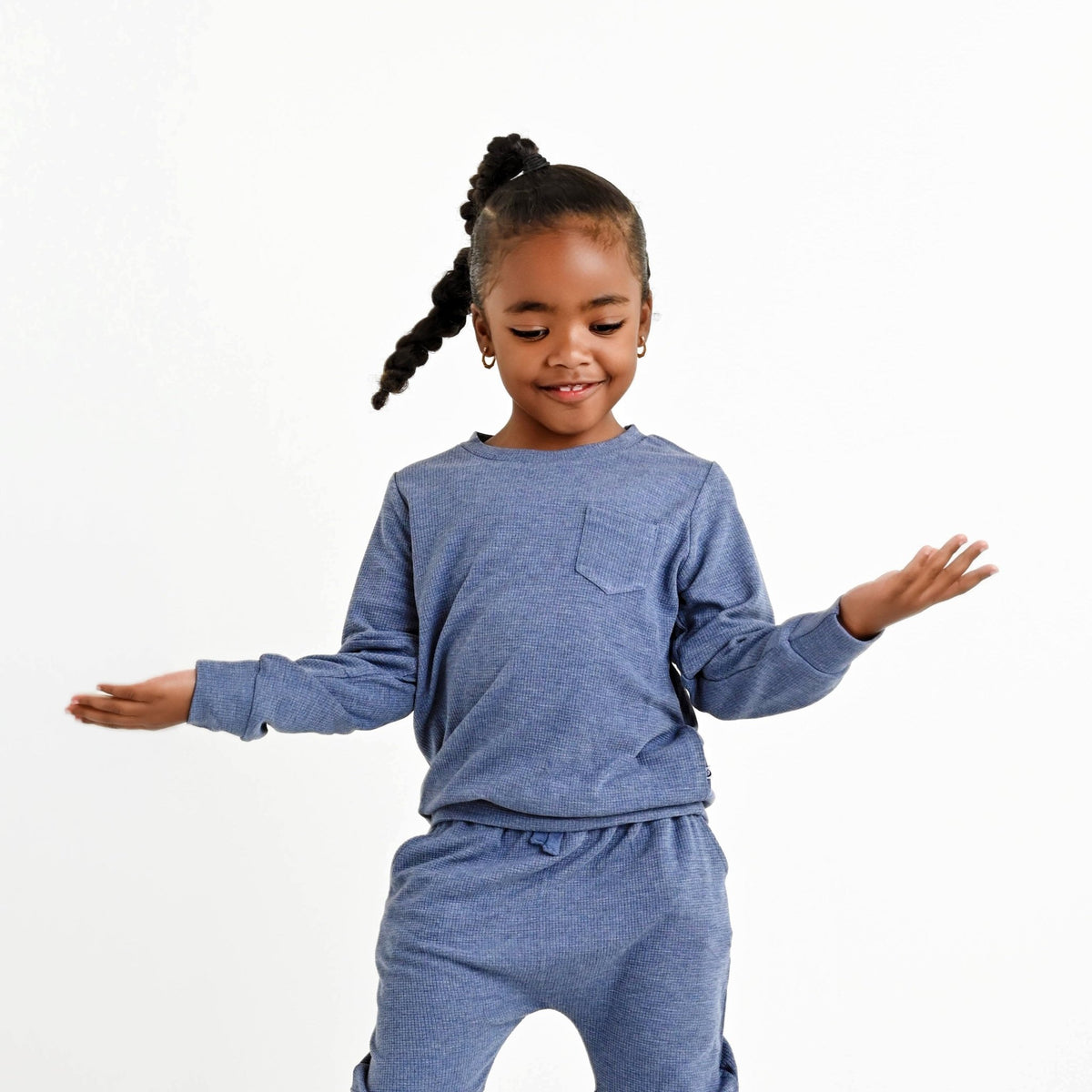 Bamboo Waffle Kids' Jogger Set - Line Dry Only - Jammie Session
