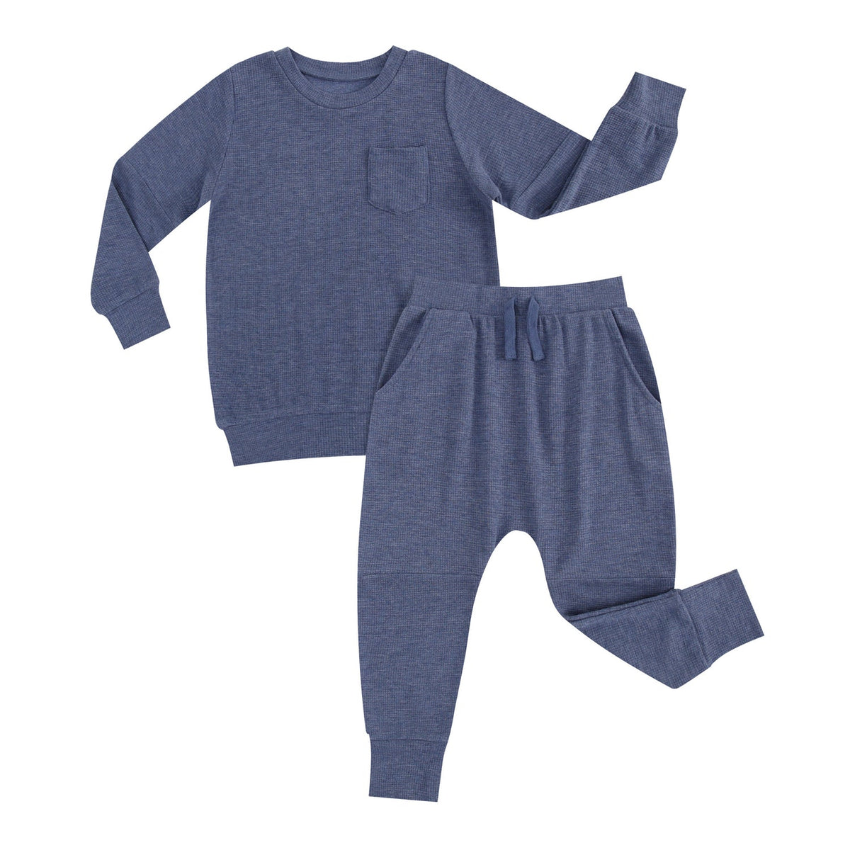 Bamboo Waffle Kids' Jogger Set - Line Dry Only - Jammie Session