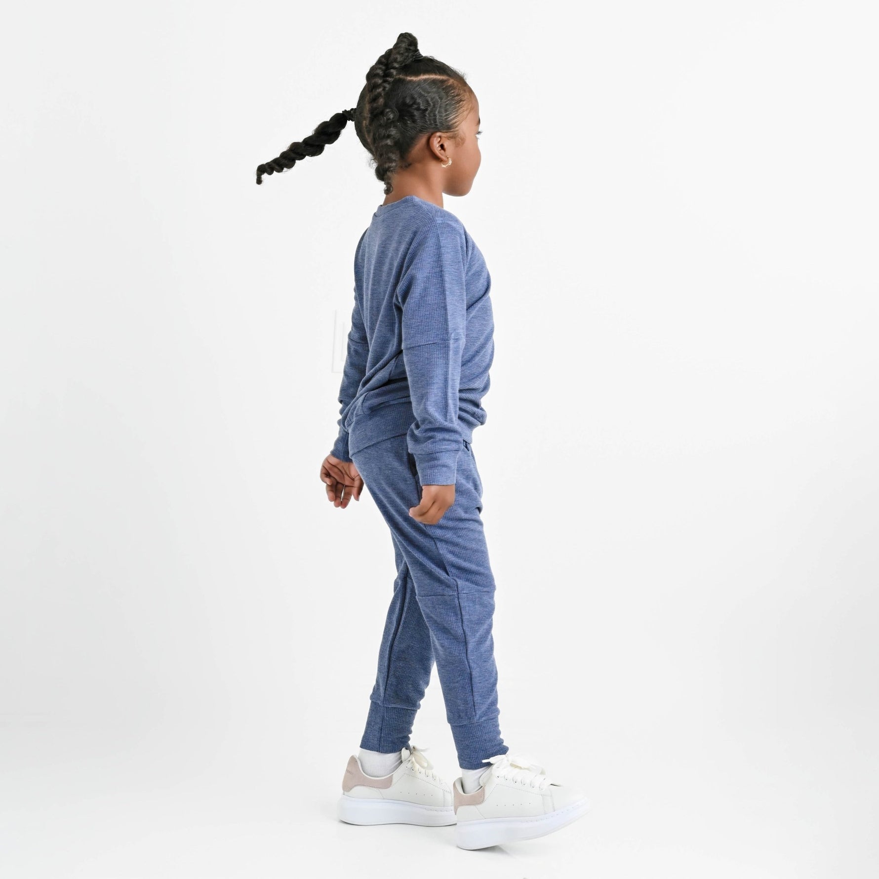 Bamboo Waffle Kids' Jogger Set - Line Dry Only - Jammie Session