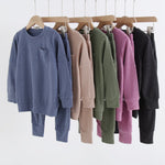 Bamboo Waffle Kids' Jogger Set - Line Dry Only - Jammie Session