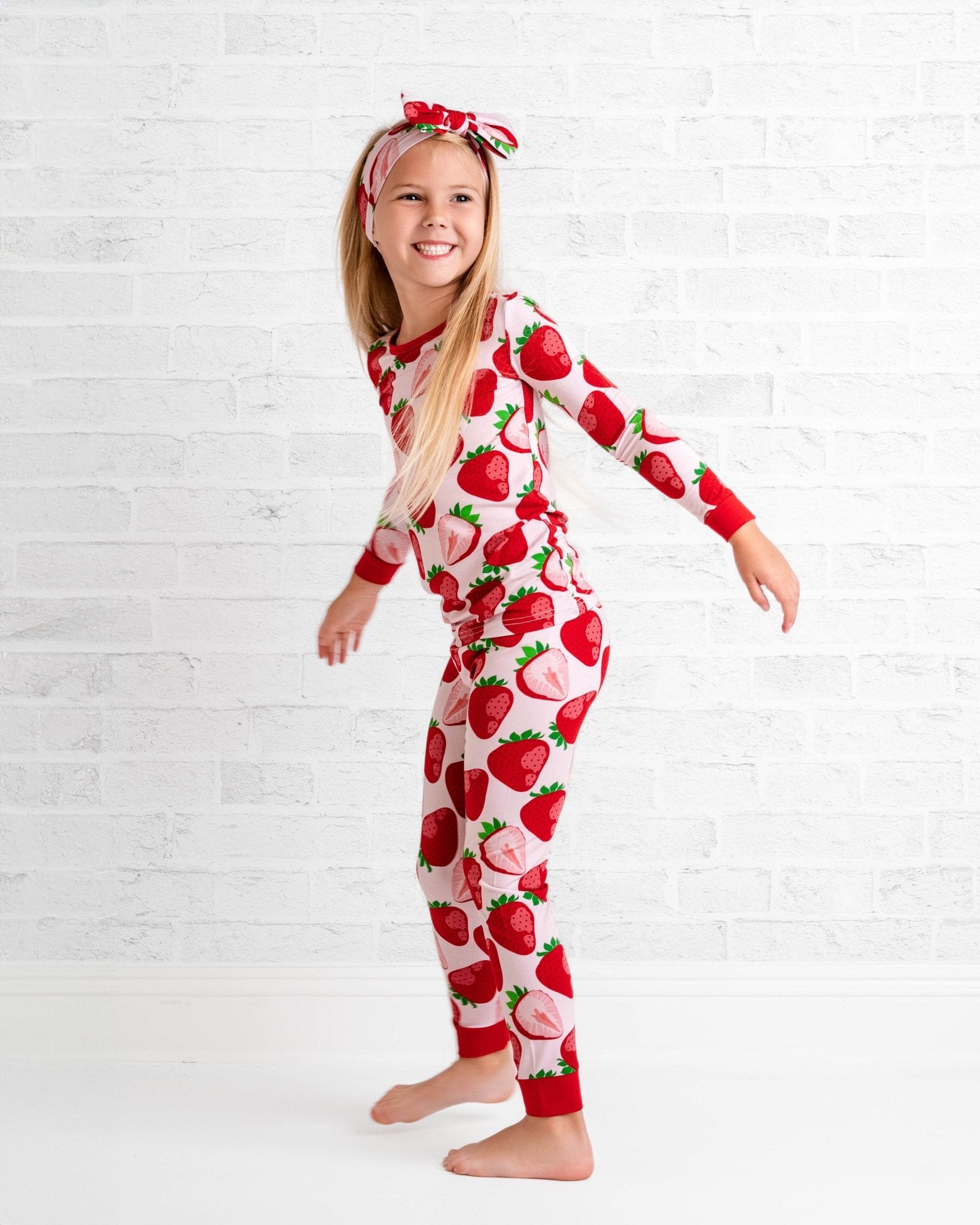 Berry Sweet (Strawberry) Long Sleeve PJ's - Jammie Session