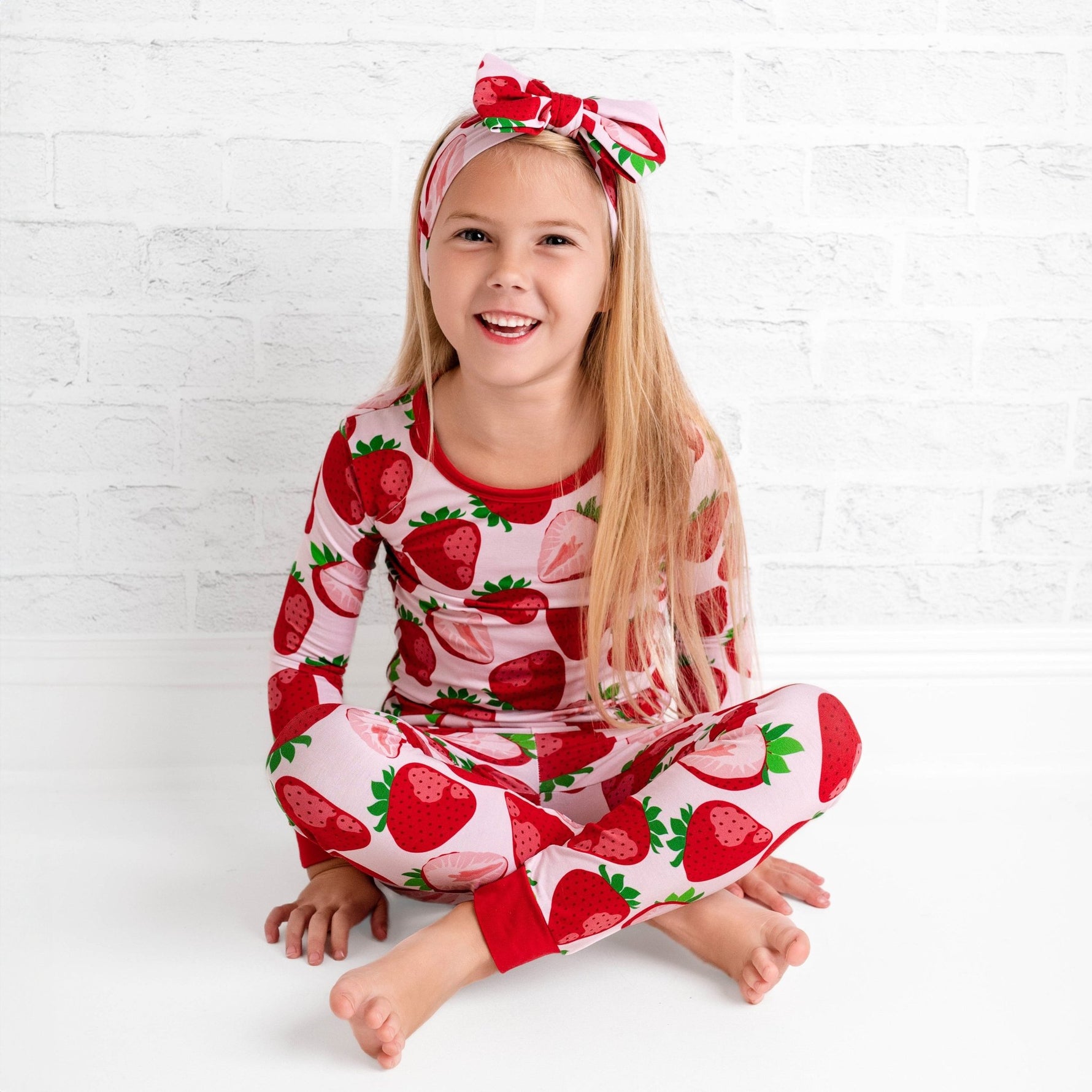 Berry Sweet (Strawberry) Long Sleeve PJ's - Jammie Session