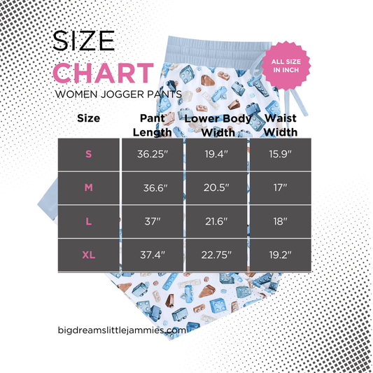 Block Party (Blue) Women's Jogger Pants BDLJ - Jammie Session