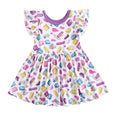 Load image into Gallery viewer, Block Party (Purple) Bodysuit Twirl Dress BDLJ - Jammie Session

