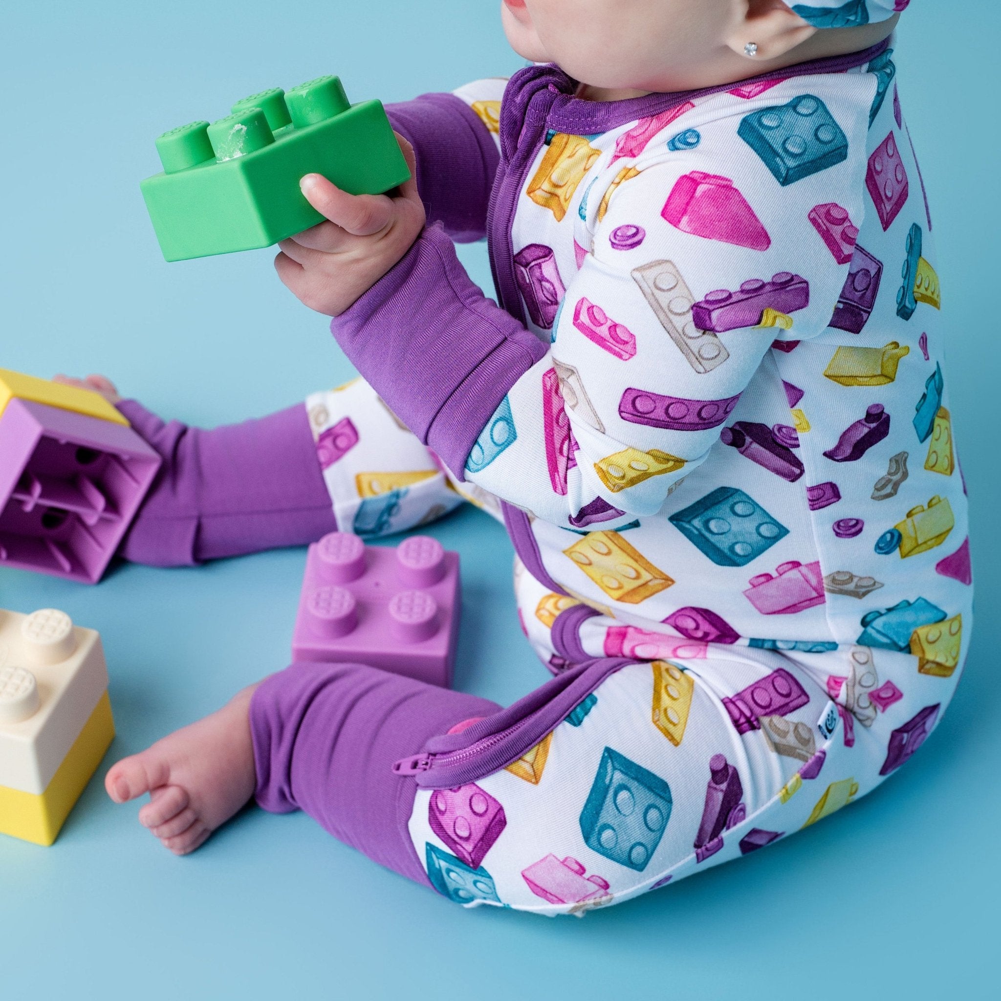 Block Party (Purple) Romper BDLJ - Jammie Session