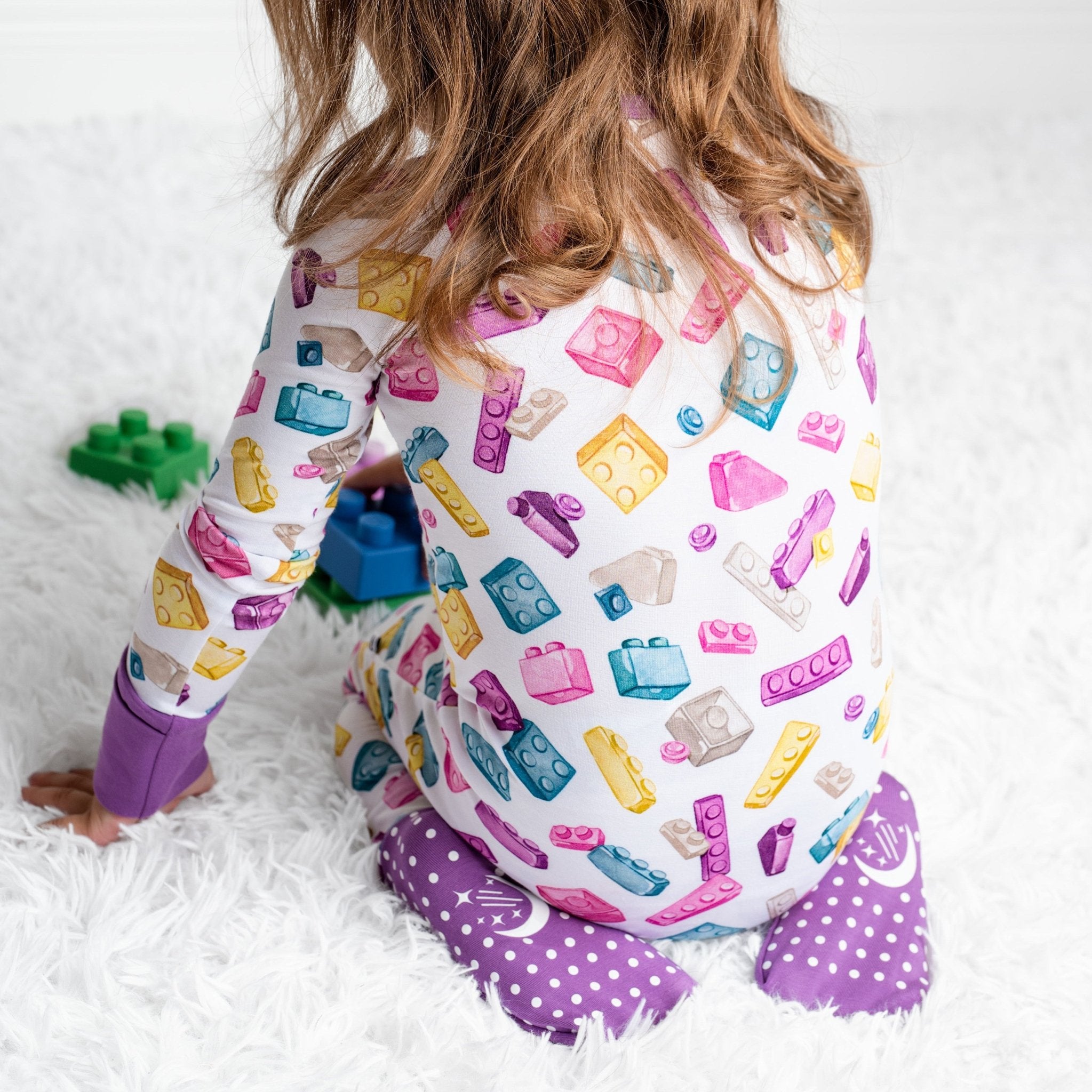 Block Party (Purple) Romper BDLJ - Jammie Session