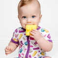Load image into Gallery viewer, Block Party (Purple) Short Sleeve Romper BDLJ - Jammie Session

