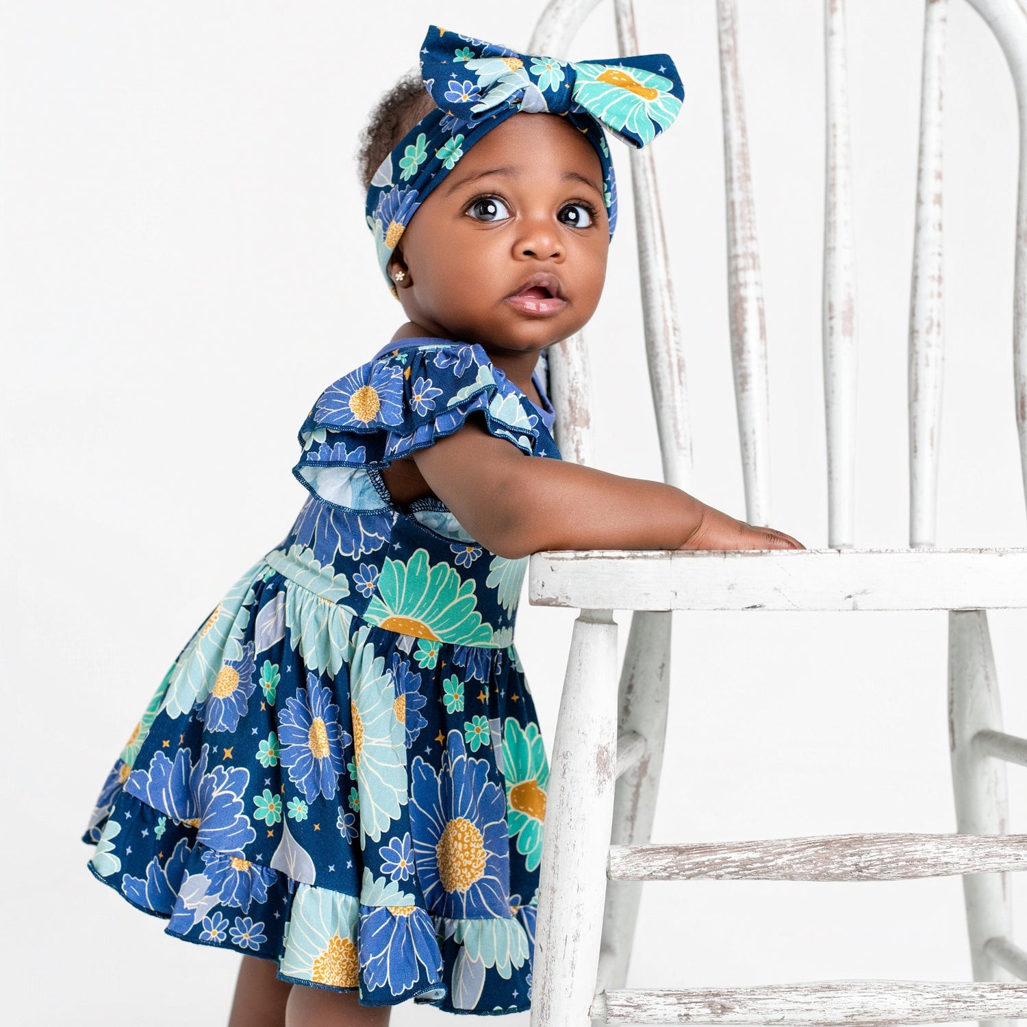 Bluepsie Daisy Bodysuit Twirl Dress - Jammie Session