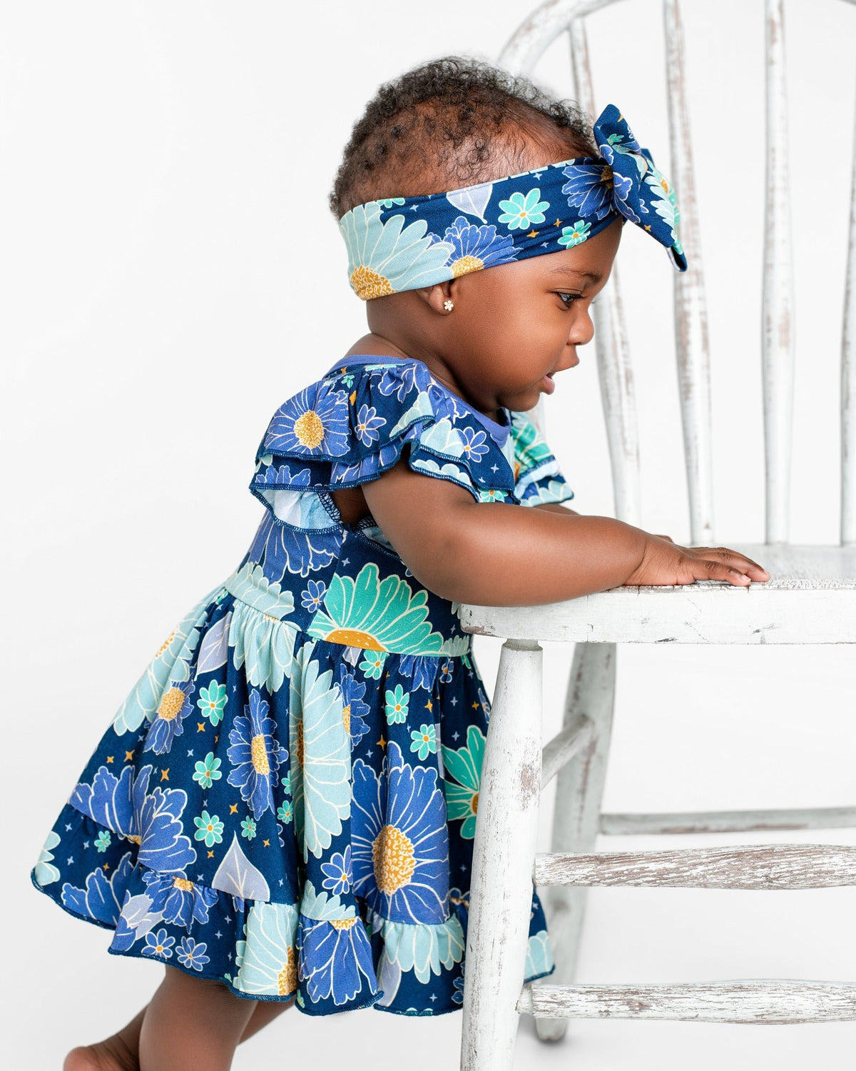 Bluepsie Daisy Bodysuit Twirl Dress - Jammie Session