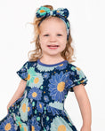 Load image into Gallery viewer, Bluepsie Daisy Short Sleeve Big Kid Twirl Dress - Jammie Session

