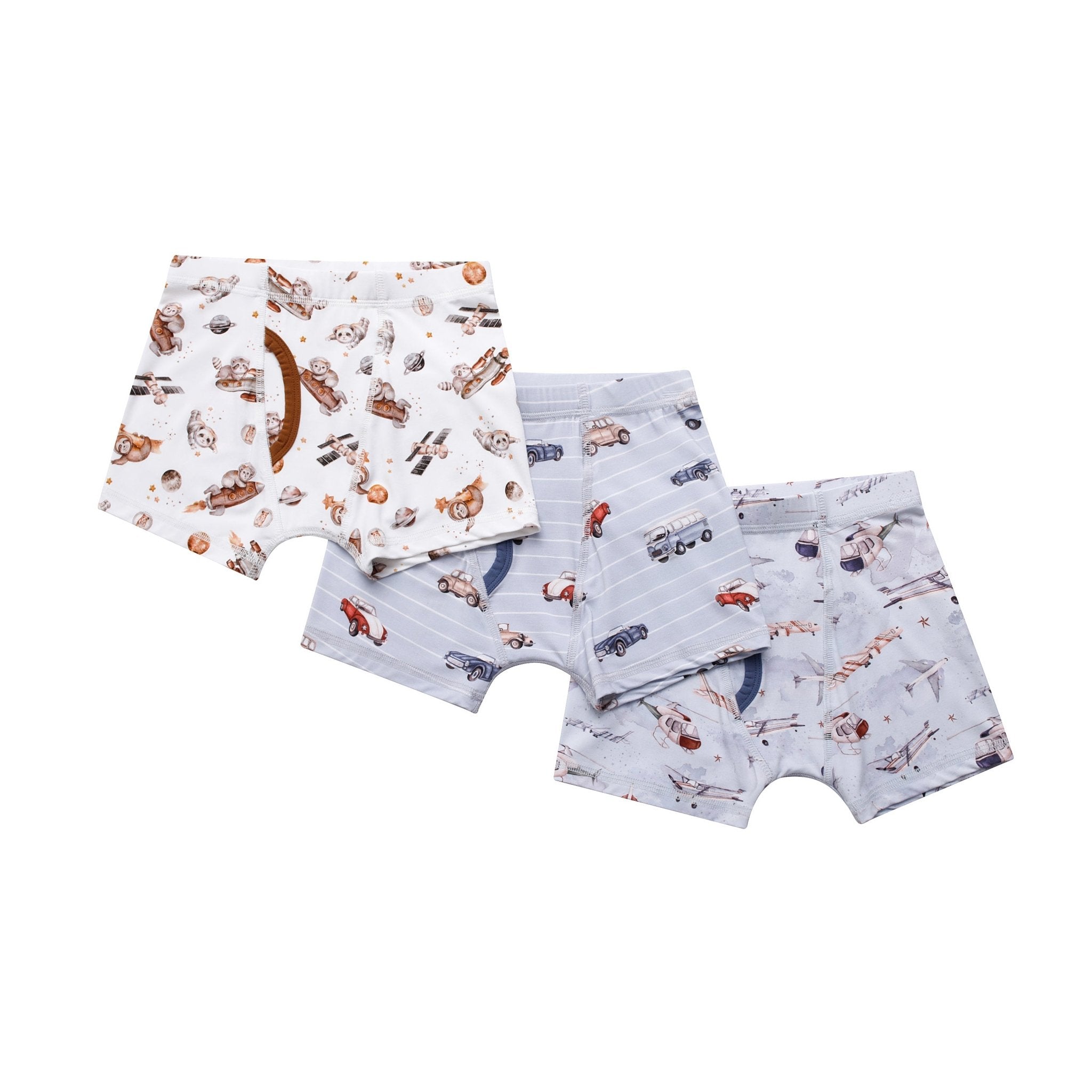 Boy's Boxer Brief Underwear 3 Pack BDLJ - Jammie Session