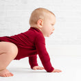 Load image into Gallery viewer, Burgundy Bodysuit - Jammie Session
