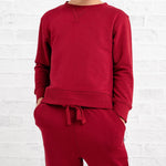 Burgundy Kids Jogger Set - Jammie Session