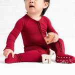 Burgundy Romper - Jammie Session