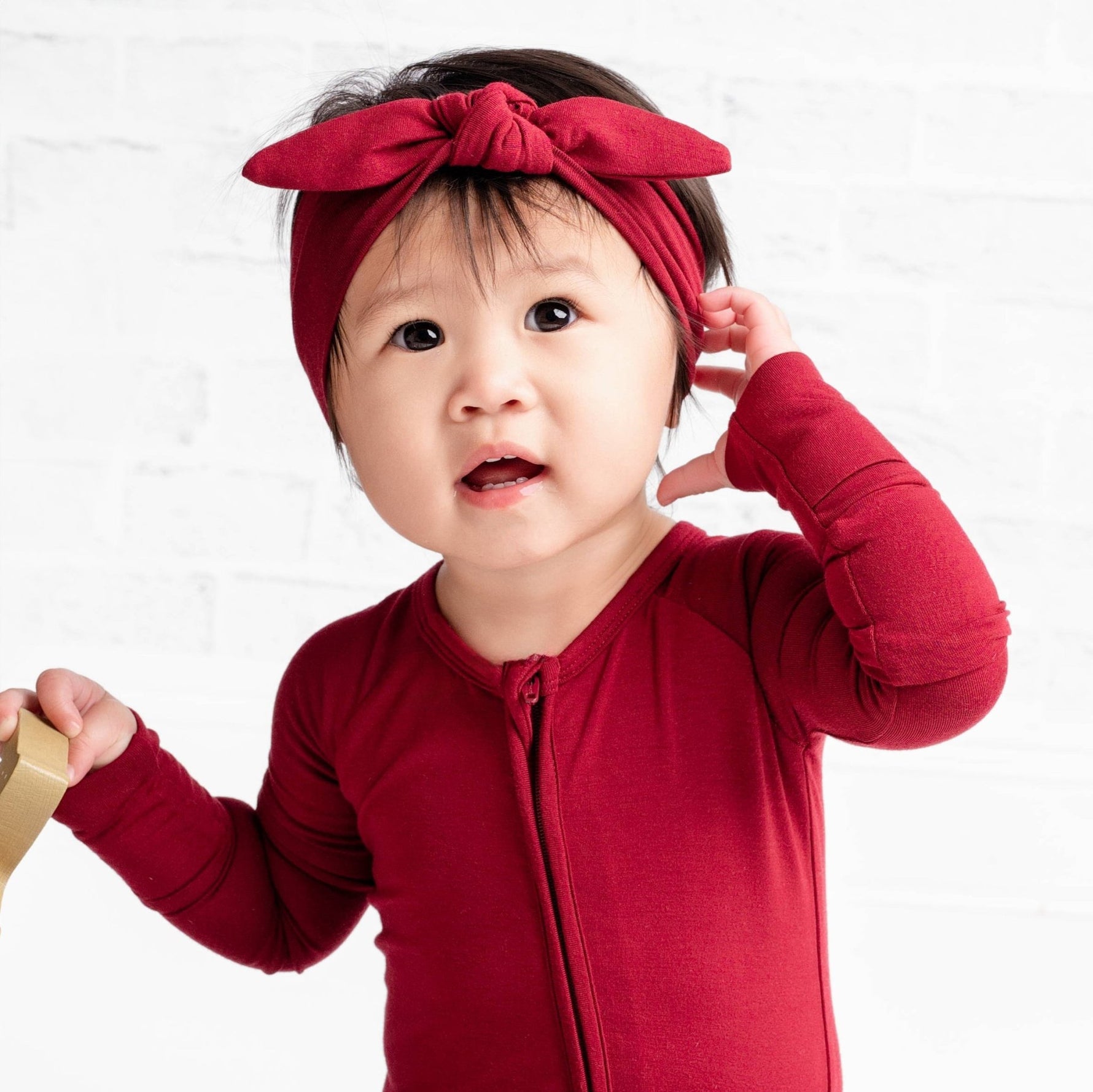 Burgundy Romper - Jammie Session