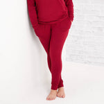 Burgundy Women's Jogger Pants - Jammie Session