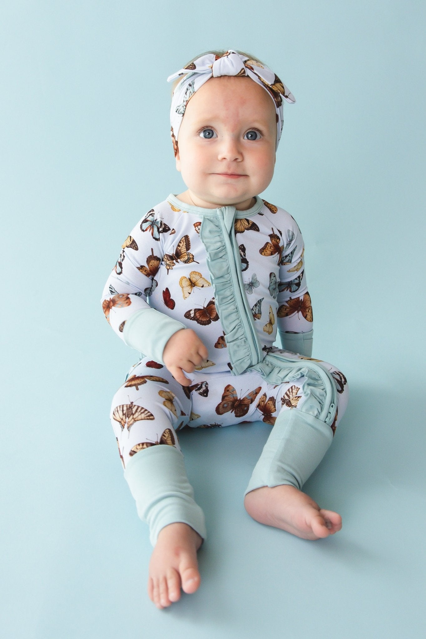 Butterfly Kisses Ruffle Romper - Jammie Session