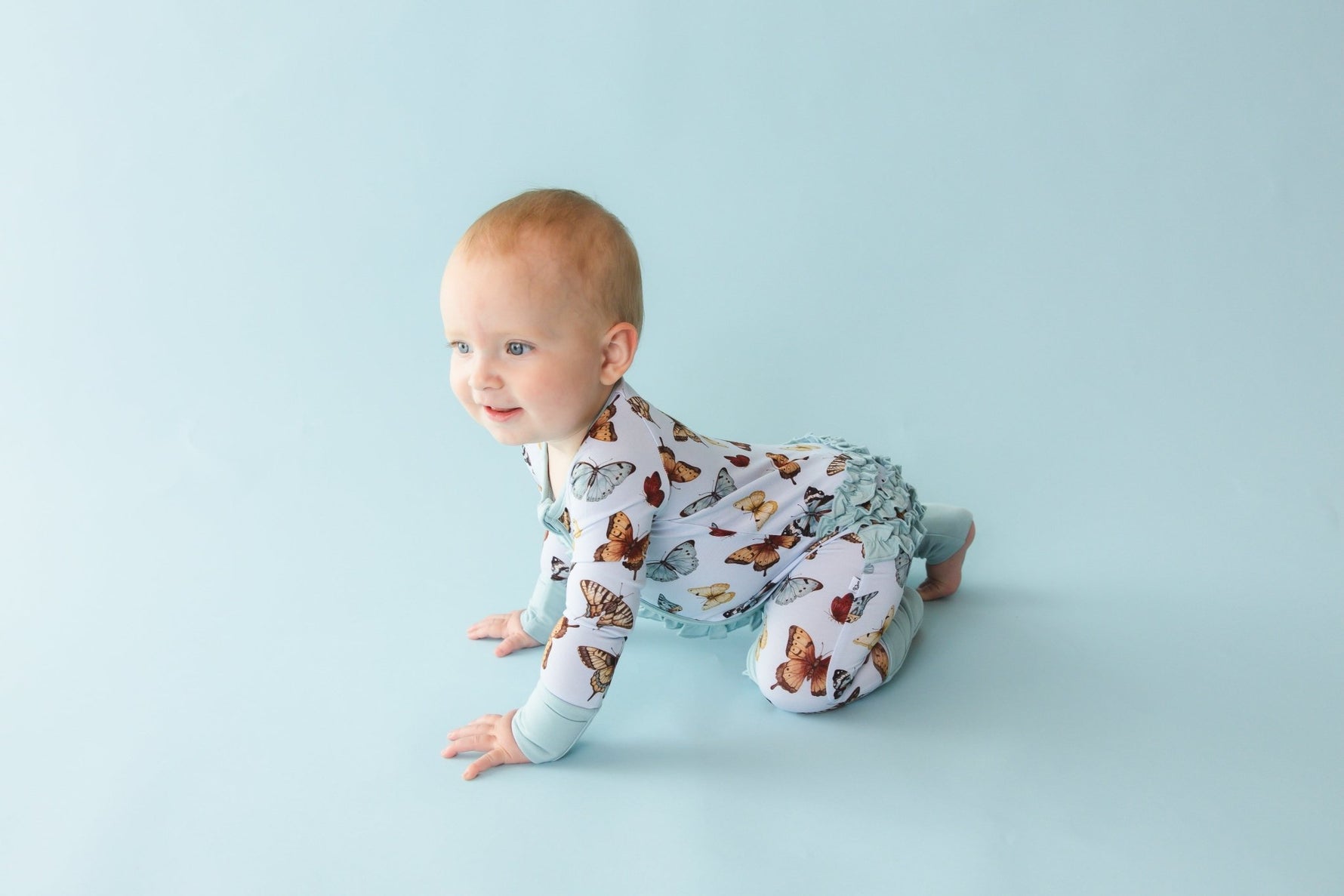 Butterfly Kisses Ruffle Romper - Jammie Session