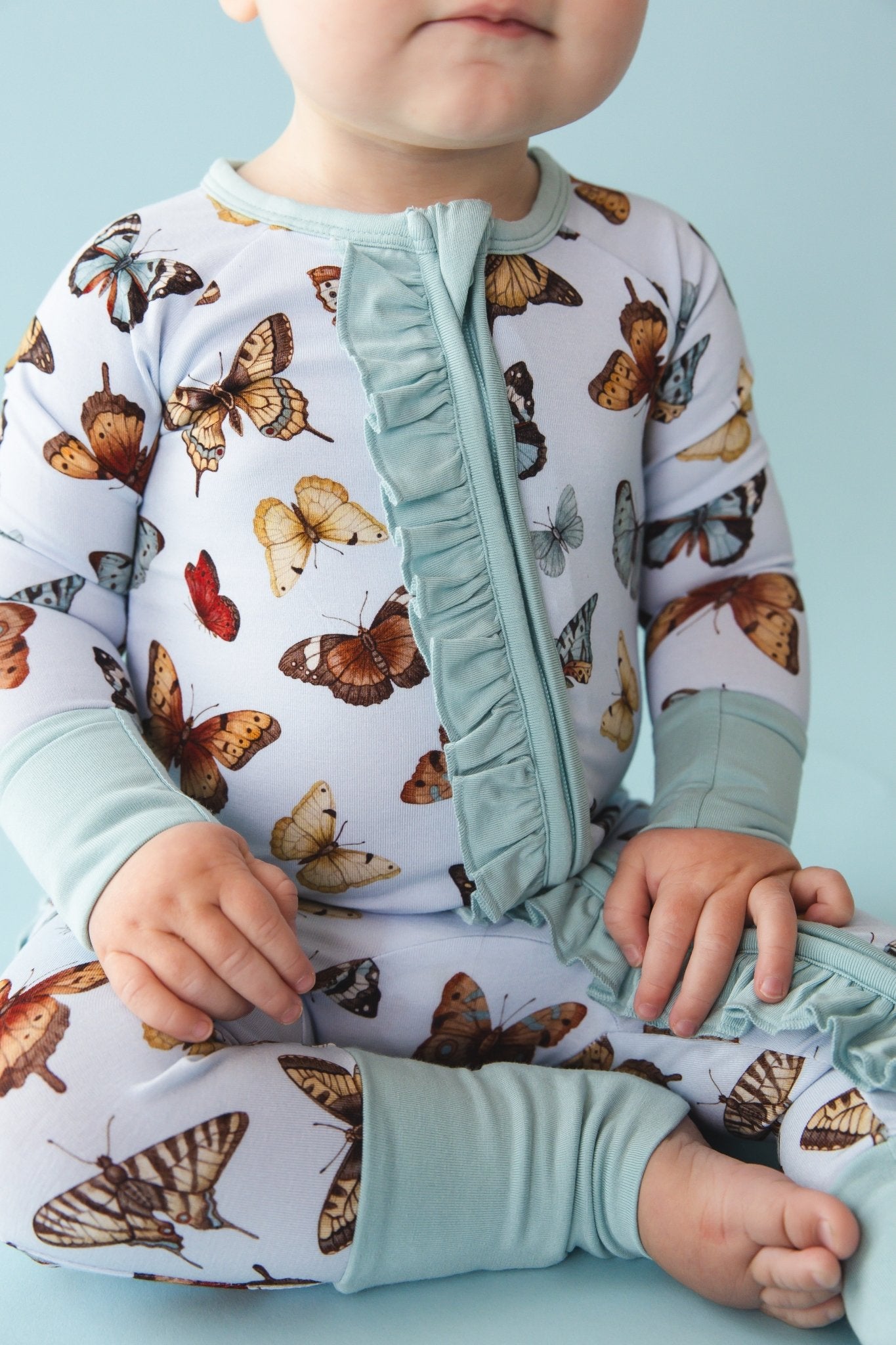 Butterfly Kisses Ruffle Romper - Jammie Session