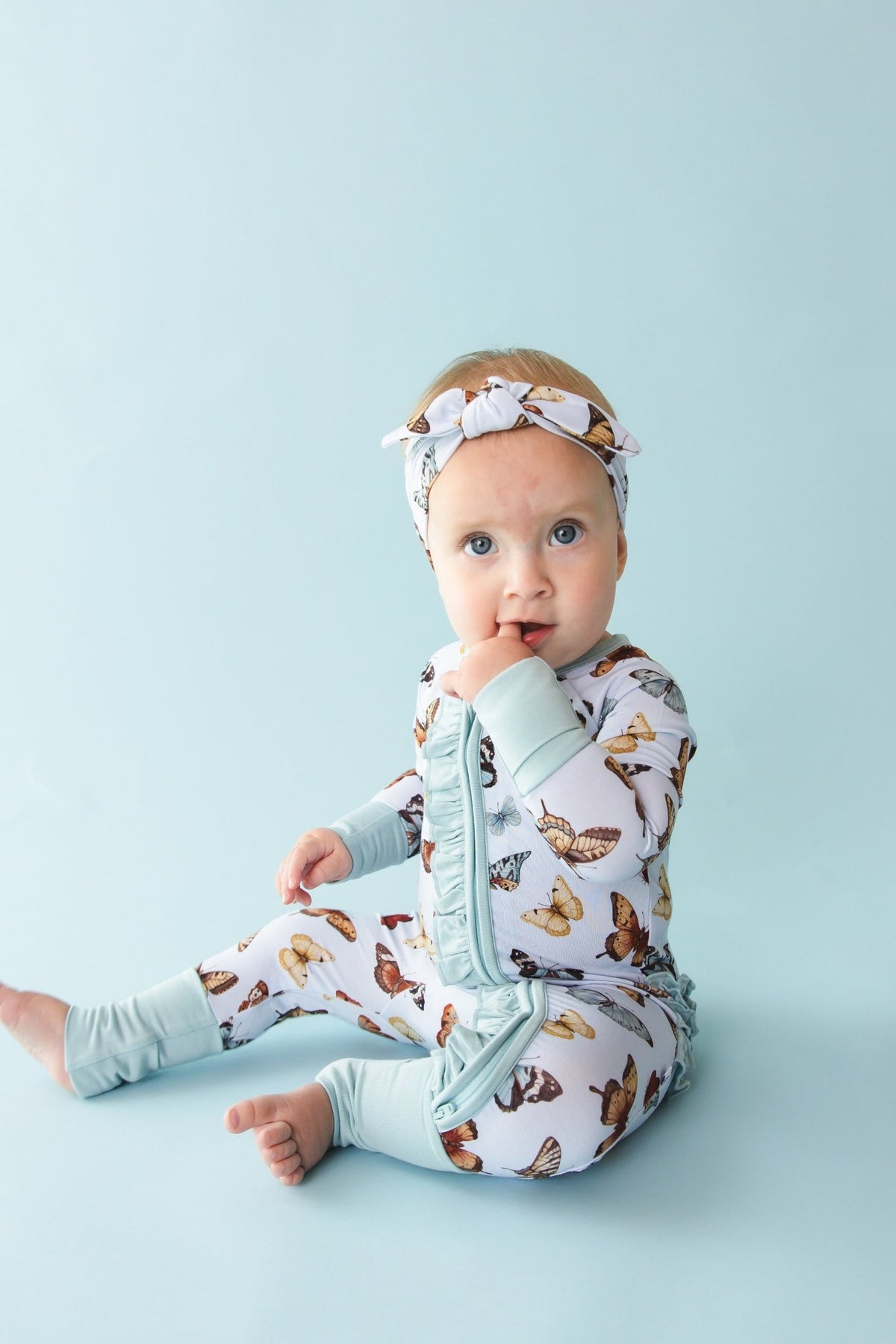 Butterfly Kisses Ruffle Romper - Jammie Session