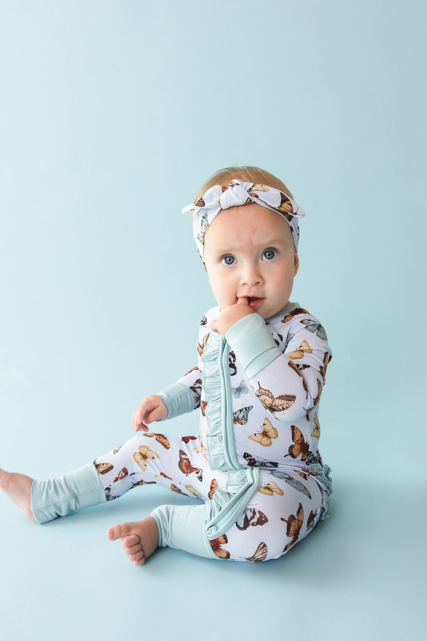 Butterfly Kisses Ruffle Romper - Jammie Session