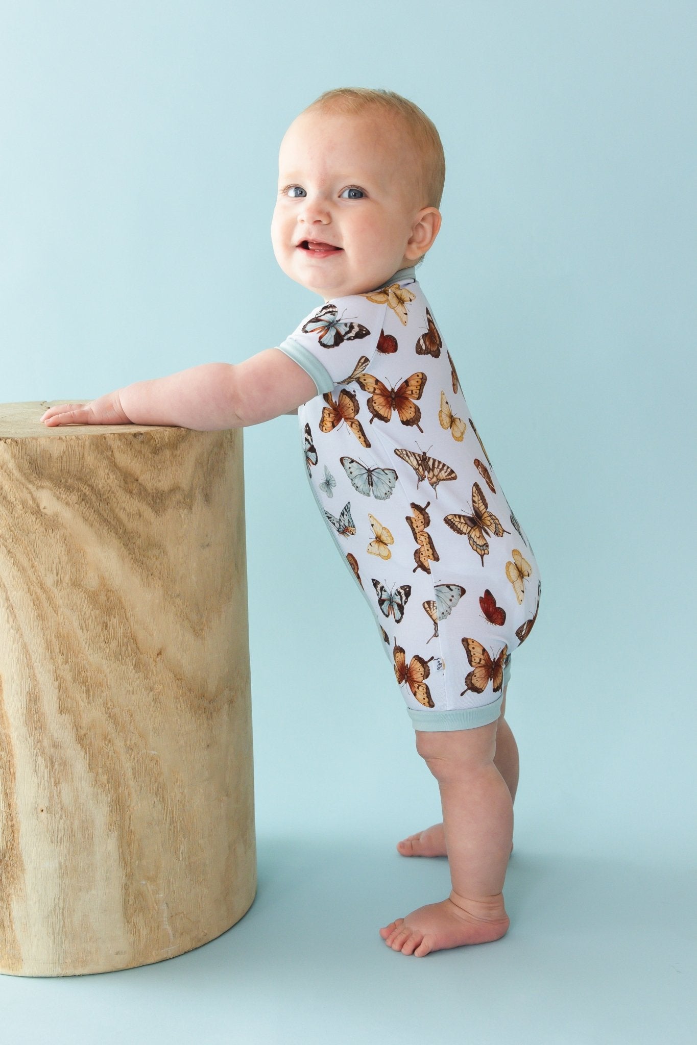 Butterfly Kisses Short Sleeve Romper - Jammie Session
