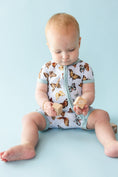 Load image into Gallery viewer, Butterfly Kisses Short Sleeve Romper - Jammie Session
