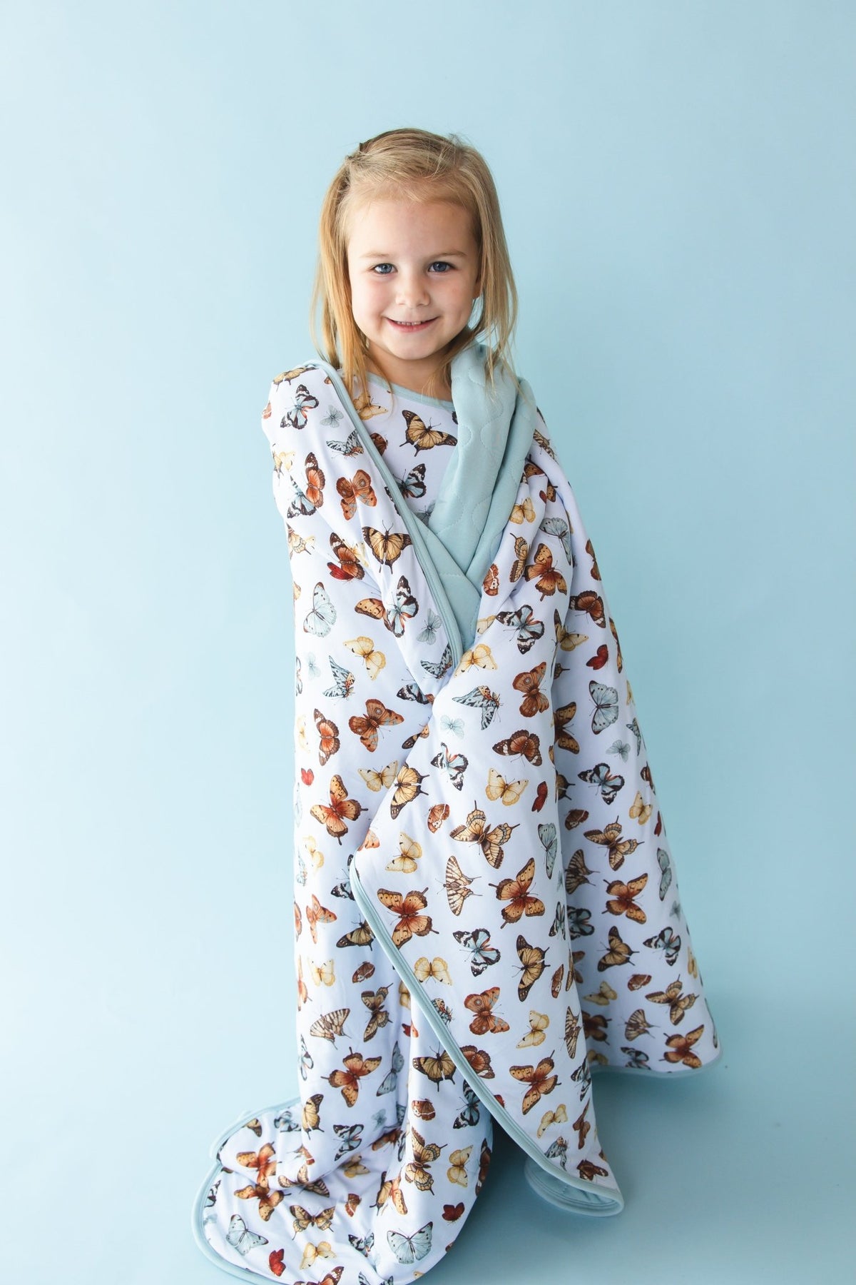 Butterfly Kisses Toddler Quilted Blanket - Jammie Session