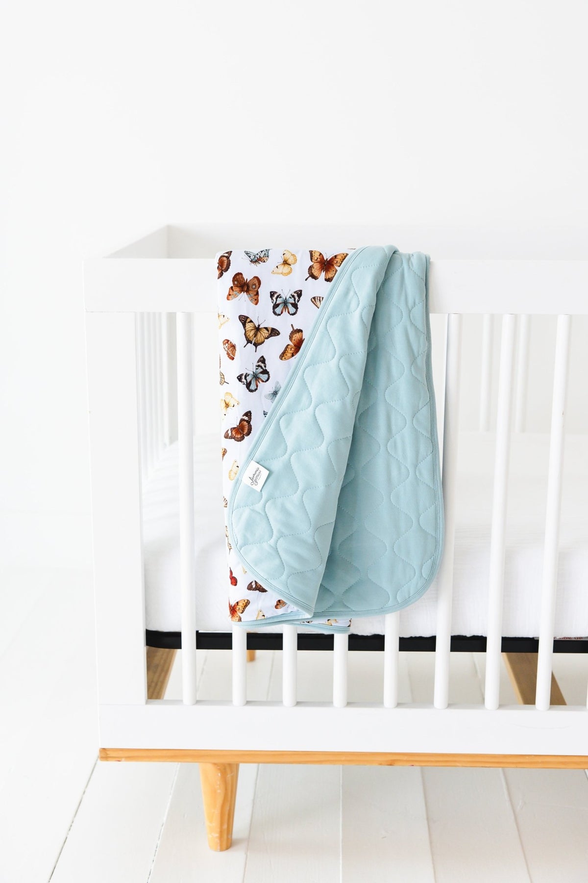 Butterfly Kisses Toddler Quilted Blanket - Jammie Session